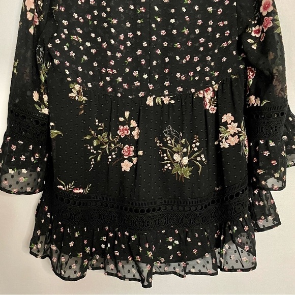 Anthropologie Maeve Steffy Boho Bell Sleeve Blouse Top - Picture 14 of 14